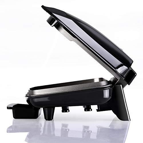 Health and Home 2-Serving Classic Plate Grill Maker and Panini Press, Black, KS-306 - JOY2ESpree