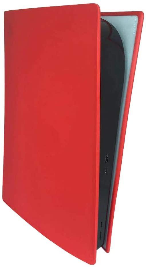 PS5 Silicone Skin Cover, Dustproof Anti-Scratch Anti-Fall Protector Case for Sony Playstation 5 Ultra HD/Digital Edition Console (Ultra HD, Red 2) - JOY2ESpree