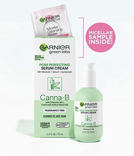 Garnier SkinActive Green Labs Canna-B Pore Perfecting Serum Cream Moisturizer