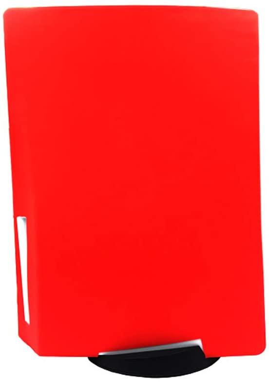 PS5 Silicone Skin Cover, Dustproof Anti-Scratch Anti-Fall Protector Case for Sony Playstation 5 Ultra HD/Digital Edition Console (Ultra HD, Red) - JOY2ESpree