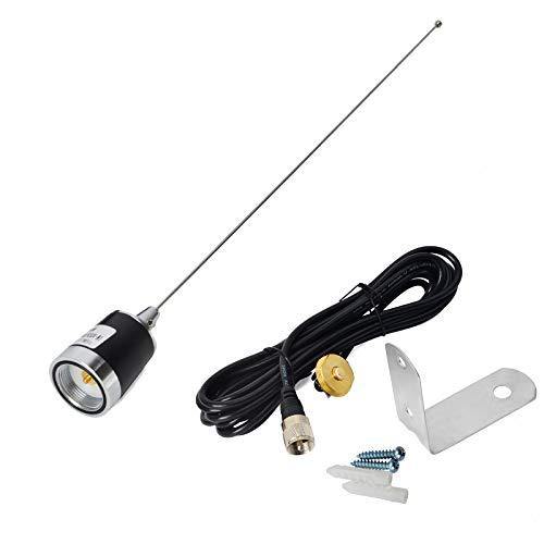 HYS UHF VHF 2meter 70CM 21inch NMO Antenna with NMO Mount 4meter(13.1ft) PL259(UHF Male) RG58 Coax Cable - JOY2ESpree