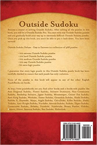 Outside Sudoku Deluxe - Easy to Extreme - Volume 7 - 468 Puzzles