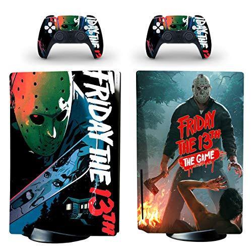 Decal Moments PS5 Standard Disc Console Controllers Full Body Vinyl Skin Sticker Decals for Playstation 5 Console and Controllers Jason - JOY2ESpree