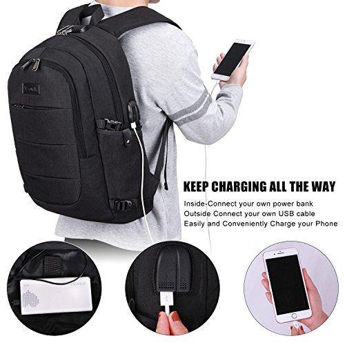 Travel Laptop Backpack Water Resistant Anti-Theft Bag with USB Charging Port - JOY2ESpree