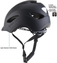 
                        
                          गैलरी व्यूवर में इमेज लोड करें, BASE CAMP Adult Bike Helmet with Rear Light for Urban Commuter Adjustable M Size
                        
                      