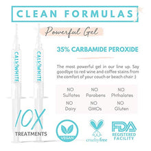 
                        
                          Muat gambar ke penampil Galeri, Cali White Vegan Teeth Whitening Kit with LED Light, Made in USA, Natural &amp; Organic Peroxide Gel
                        
                      