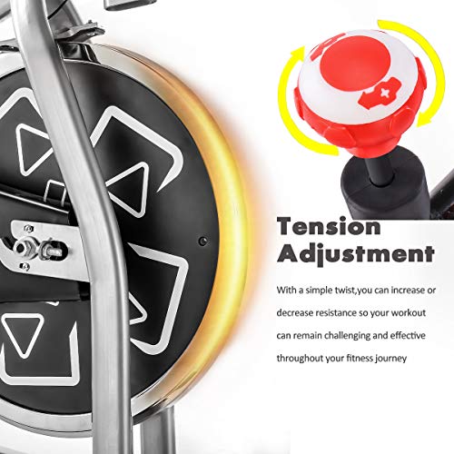 Merax Exercise Bike Spin Bike Stationary Indoor Cycling Bike Workout Bike for Home Use - JOY2ESpree