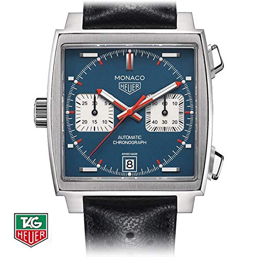 Tag Heuer orologio Monaco Calibre 11 automatico Blue dial 39mm CAW211P.FC6356