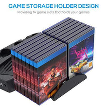 
                        
                          Muat gambar ke penampil Galeri, Vertical Stand for Playstation 5 with Cooling Fan Charging Station - JOY2ESpree
                        
                      