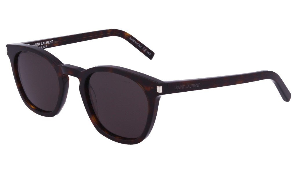 Saint Laurent - SL 28, Geometric, acetate, men, DARK HAVANA/SMOKE(004), 49/23/140