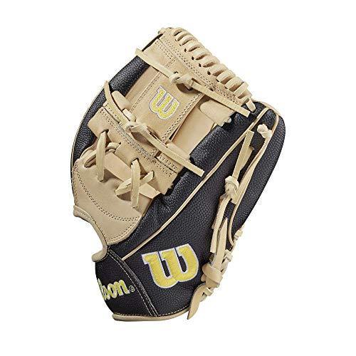 Wilson 2021 A2000 SuperSkin 1787 (Infield) - Right Hand Throw,11.75",Black, Yellow, WBW1000971175, Large - JOY2ESpree