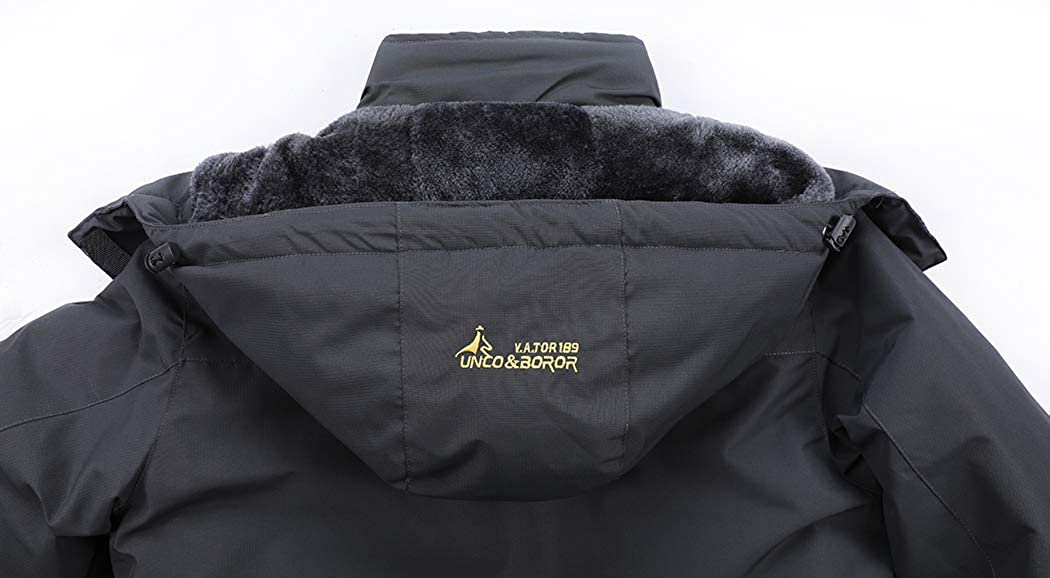 MOERDENG Men's Waterproof Ski Jacket Warm Winter Snow Coat Mountain Windbreaker Hooded Raincoat Snowboarding Jackets