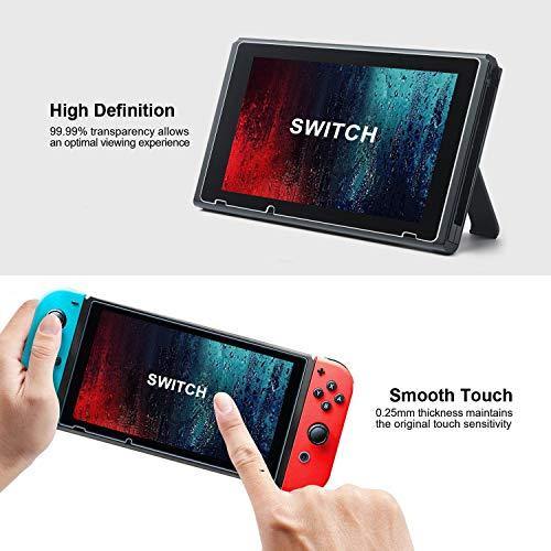 [3 Pack] Screen Protector Tempered Glass for Nintendo Switch, iVoler Transparent HD Clear Anti-Scratch Screen Protector Compatible Nintendo Switch - JOY2ESpree