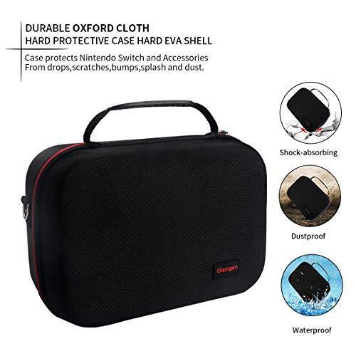 Large Carrying Storage Case for Nintendo Switch,Protective Travel Hard Shell Messenger Bag for Switch Console - JOY2ESpree
