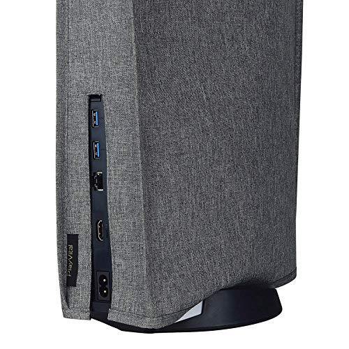 PlayVital Gray Nylon PS5 Dust Cover, Soft Neat Lining Dust Guard for DualSense 5 Console - JOY2ESpree