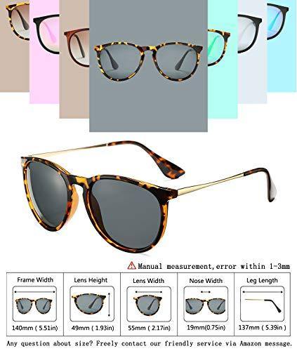 SUNGVG Polarized Sunglasses for Women Classic Round Retro Sun Glasses - JOY2ESpree