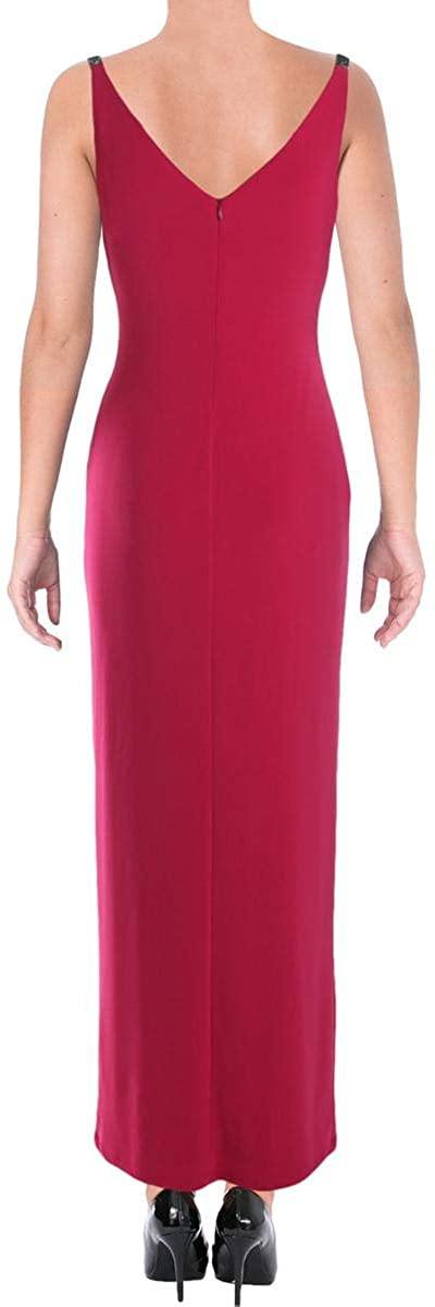 LAUREN RALPH LAUREN Womens Voriana Embellished Ruffled Evening Dress - JOY2ESpree