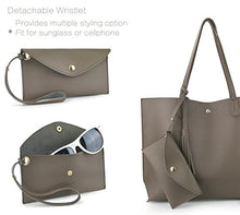 
                        
                          Load image into Gallery viewer, Minimalist Clean Cut Pebbled Faux Leather Tote Womens Shoulder Handbag
                        
                      