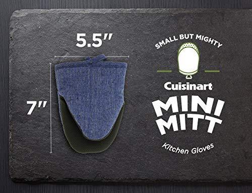 Cuisinart Chambray Neoprene Mini Oven Mitts, 2 Pack – Heat Resistant to 400 F . - JOY2ESpree