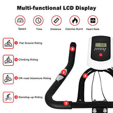 
                        
                          Cargar imagen en el visor de la galería, GYMAX Indoor Exercise Bike, Stationary Cycling Bike with Adjustable Resistance &amp; LCD Monitor - JOY2ESpree
                        
                      