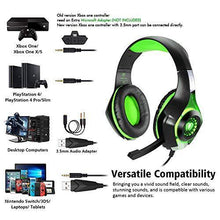 
                        
                          將圖片載入圖庫檢視器 BlueFire Stereo Gaming Headset for Playstation 4 PS4 Over-Ear Headphones with Mic and LED Lights for Xbox One, PC, Laptop(Green) - JOY2ESpree
                        
                      