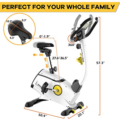 JKANGFIT Exercise Bike Stationary Bikes with 8-Level Magnetic Resistance and LCD Monitor, Indoor Cycling Bike 300 LB Capacity Upright Workout Bike - JOY2ESpree