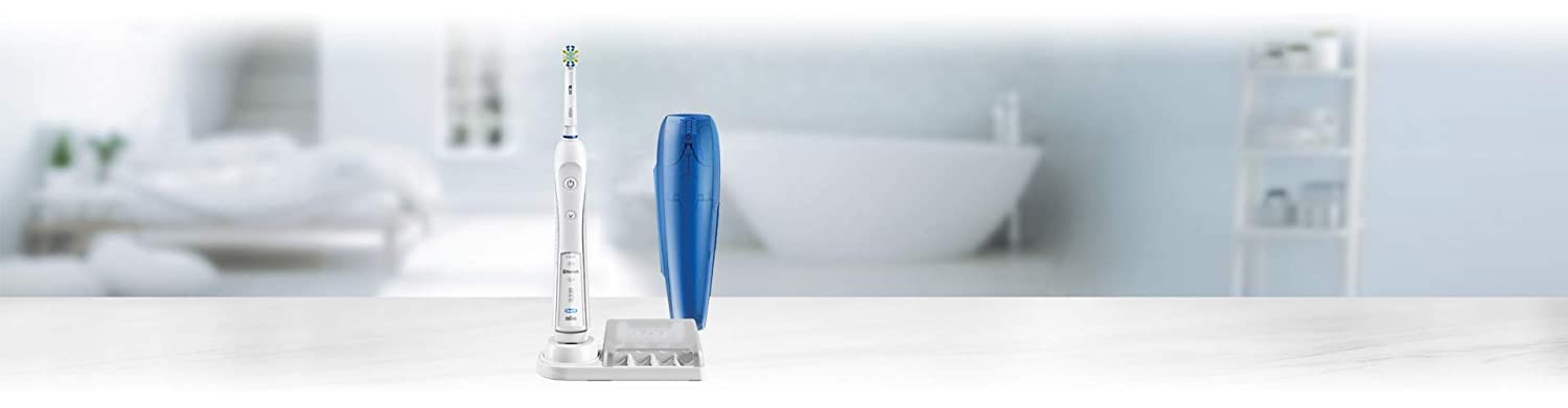 Oral-B Pro 5000 Smartseries Power Rechargeable Electric Toothbrush with Bluetooth Connectivity, White Edition