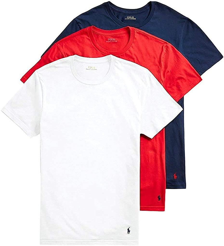 Polo Ralph Lauren Men's Classic Crew Neck Undershirts 3-Pack