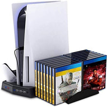 
                        
                          画像をギャラリービューアに読み込む, Vertical Charging Stand for Playstation 5 with Cooling Fan Charging Station Dock - JOY2ESpree
                        
                      