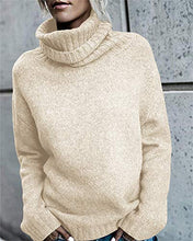 
                        
                          Muat gambar ke penampil Galeri, FISACE Womens Solid Round Neck Oversized Turtleneck Full Sleeve Knitted Sweater Pullover
                        
                      