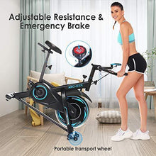 
                        
                          Cargar imagen en el visor de la galería, ANCHEER 49Lbs Exercise Bike Stationary, 330 Lbs Weight Capacity - Cycling Bike Heart Rate Monitor &amp; Tablet Holder and LCD Monitor for Home Workout - JOY2ESpree
                        
                      