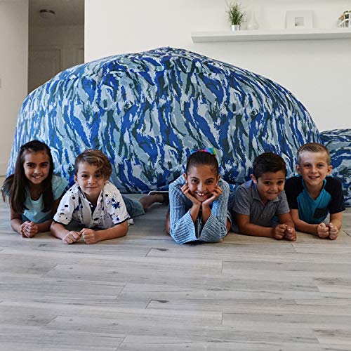 The Original AirFort Build A Fort in 30 Seconds, Inflatable Fort for Kids (Ocean Camo)
