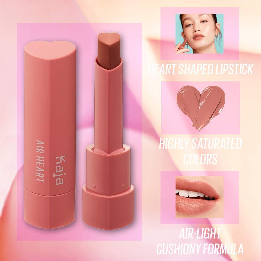 KAJA Air Heart | Lightweight Natural Finish Lipstick | 07 Lover - mauvy brown