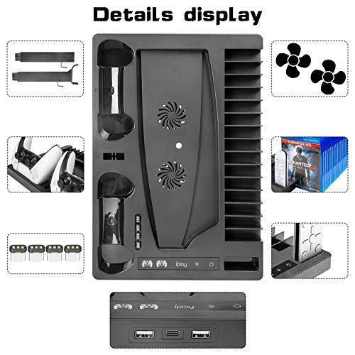 PS5 Stand Cooling Fan Station for Playstation 5/PS5 Digital Edition - JOY2ESpree