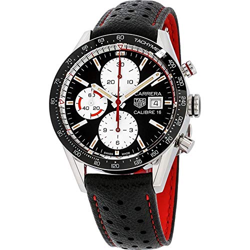 Tag Heuer Carrera Chronograph Automatic Black Dial Mens Watch CV201AP.FC6429