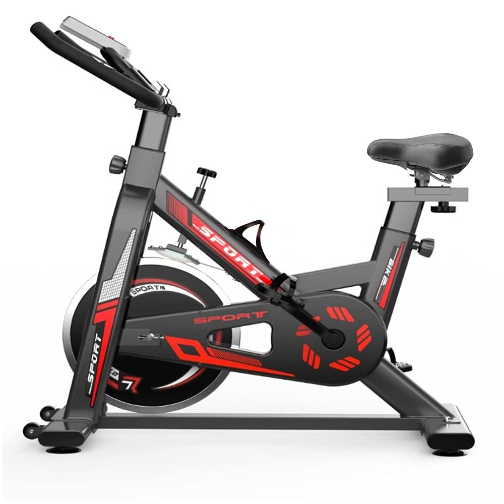 Indoor Exercise Bike, Stationary Cycling Bicycle with Heavy Flywheel - JOY2ESpree