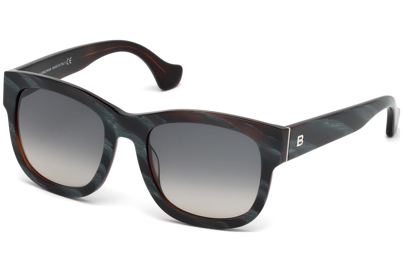 Sunglasses BALENCIAGA BA 0069 65B Horn/other / Gradient Smoke