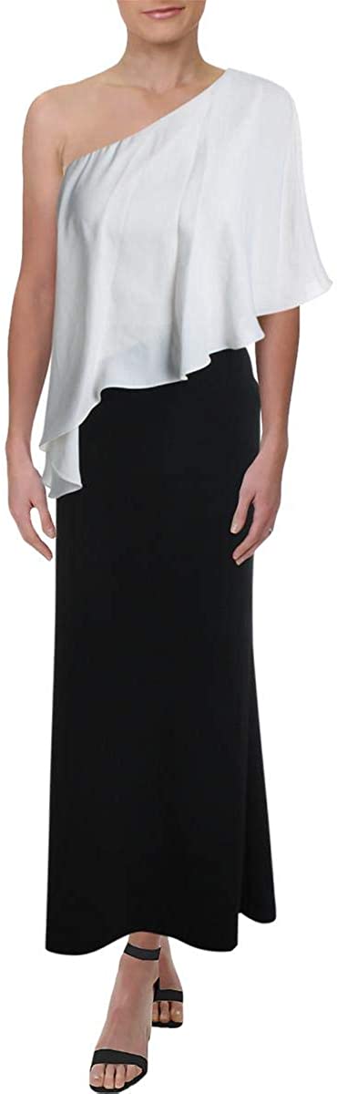 LAUREN RALPH LAUREN Womens Nene Asymmetric One-h Evening Dress