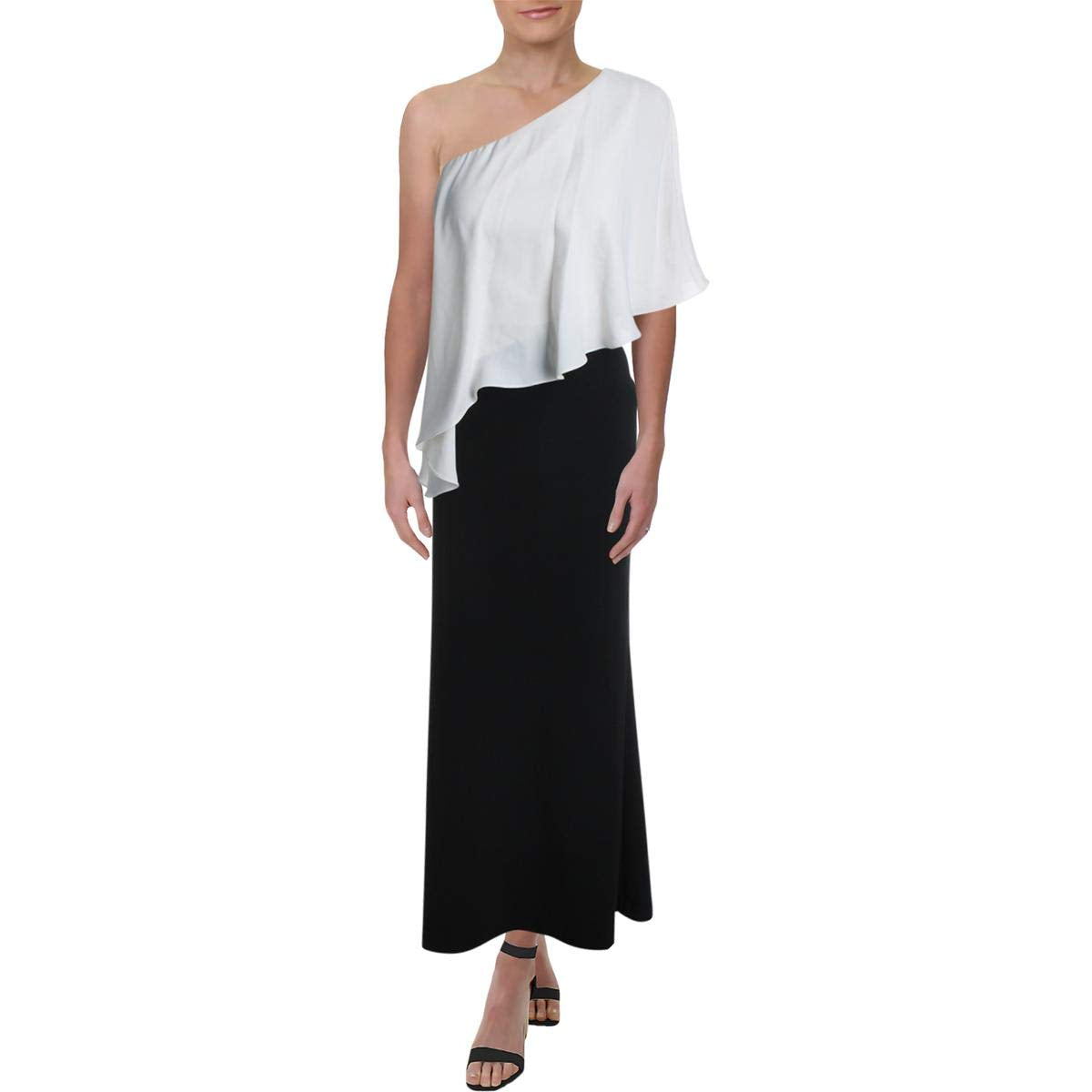 LAUREN RALPH LAUREN Womens Nene Asymmetric One-h Evening Dress