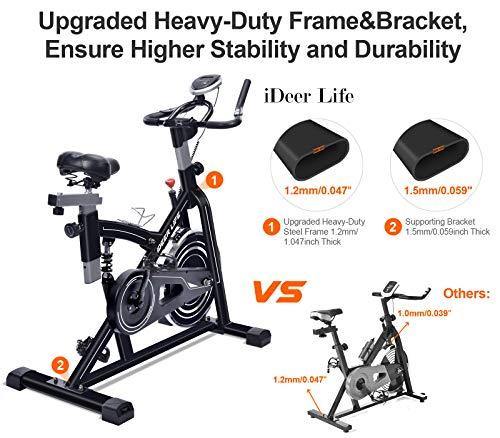 IDEER LIFE Indoor Cycling Bike Stationary Exercise Bike for Home Cardio Workout Smooth Drive - JOY2ESpree