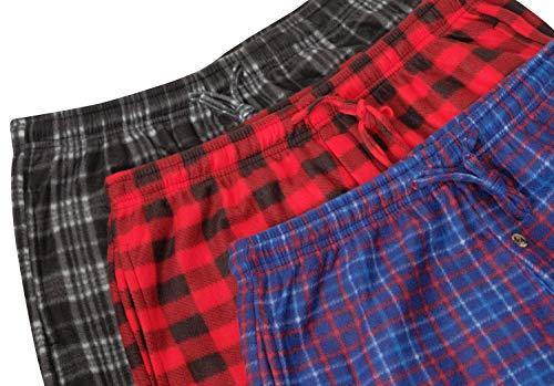 Real Essentials 3 Pack Boys Pajama Pants Super Soft Fleece PJ Lounge Bottoms for Kids - JOY2ESpree