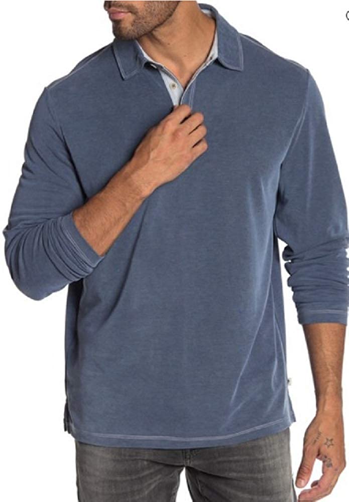 Tommy Bahama Long Sleeve Shoreline Surf Golf Polo Shirt