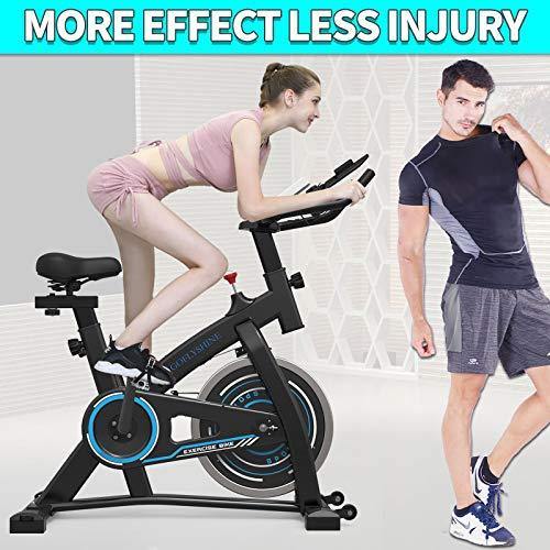 GOFLYSHINE Exercise Bikes Stationary,Exercise Bike for Home Indoor Cycling Bike for Home Cardio Gym,Workout Bike with 35 LBS Flywheel - JOY2ESpree