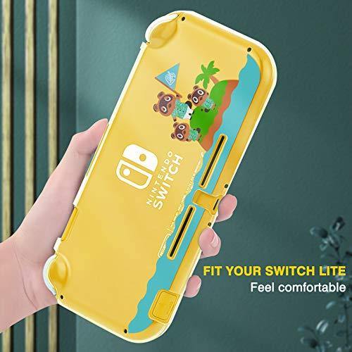 DLseego Protective Case for Nintendo Switch Lite, Hard PC Clear Anti-Shock Split Cover for Animal Crossing Design - JOY2ESpree