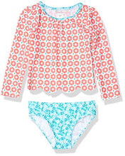 
                        
                          將圖片載入圖庫檢視器 Tommy Bahama Girls' Long Sleeve 2-Piece Rashguard Swimsuit Bathing Suit
                        
                      