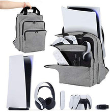 
                        
                          Load image into Gallery viewer, PS5 Carrying Case Portable Shockproof PS5 Travel Bag Compatible with Playstation 5 Console, 3 Layers Travel Backpack Large Capacity Storage Bag - JOY2ESpree
                        
                      