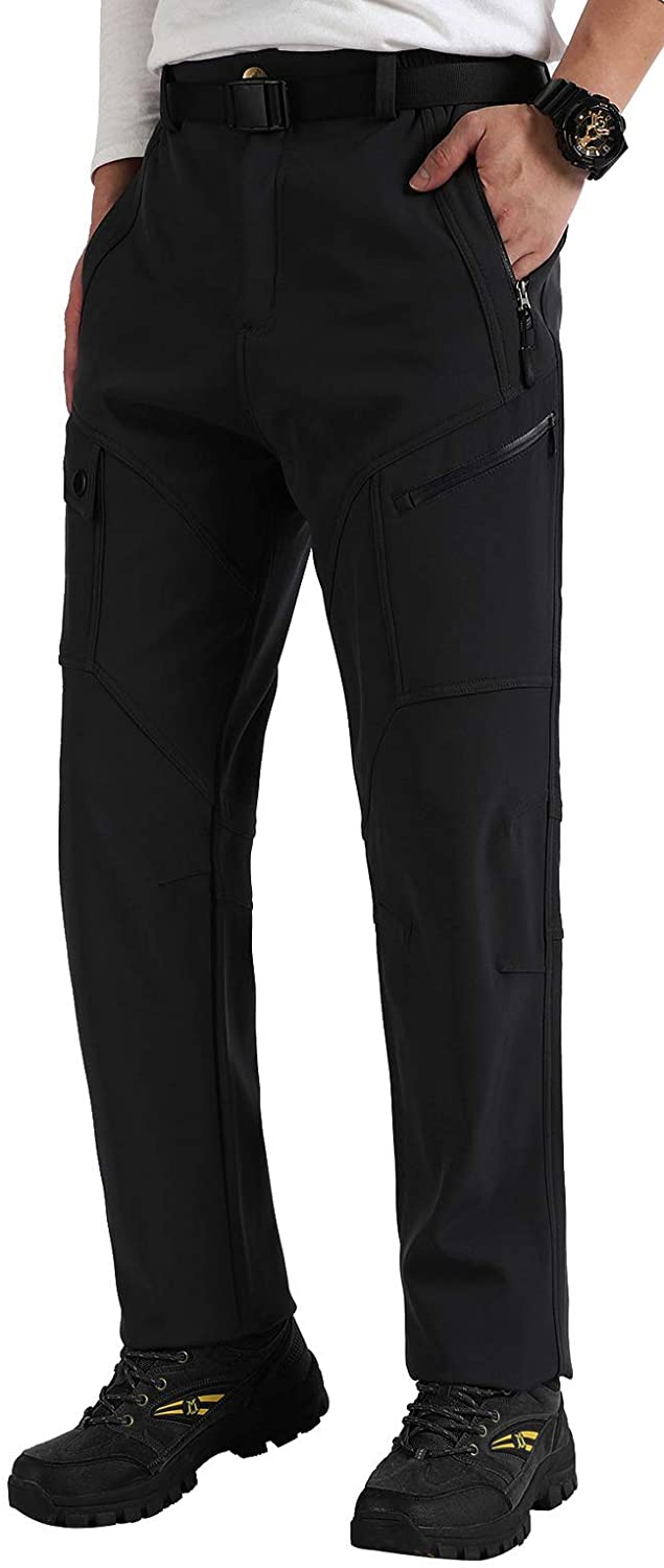 Singbring Men's Outdoor Windproof Waterproof Hiking Ski Snow Pants