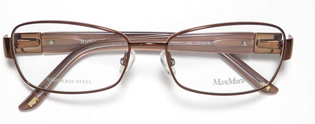 Max Mara 1128 Womens/Ladies Designer Full-rim Crystals Flexible Hinges Authentic Contemporary Classy Eyeglasses/Eyewear