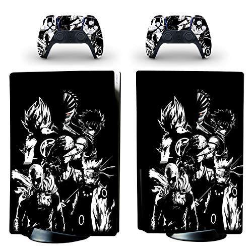 Decal Moments PS5 Standard Disc Console Controllers Full Body Vinyl Skin Sticker Decals for Playstation 5 Console and Controllers Anime Family - JOY2ESpree