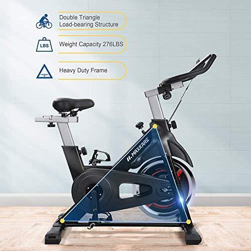 MaxKare Exercise Bike Stationary Indoor Cycling Bike with 35 LBS Flywheel Display Panel Belt Drive for Home Cardio Workout - JOY2ESpree
